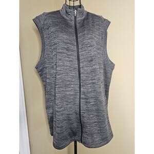 PGA TOUR Golf Black Caviar Heather VEST men's size XL